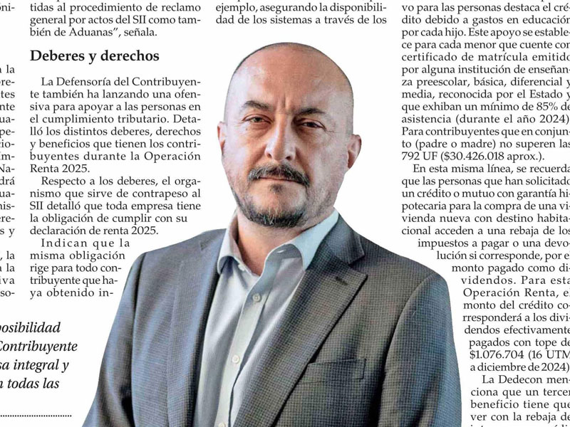 Defensoría del Contribuyente estrena facultad que le permitirá ejercer mayor contrapeso al SII